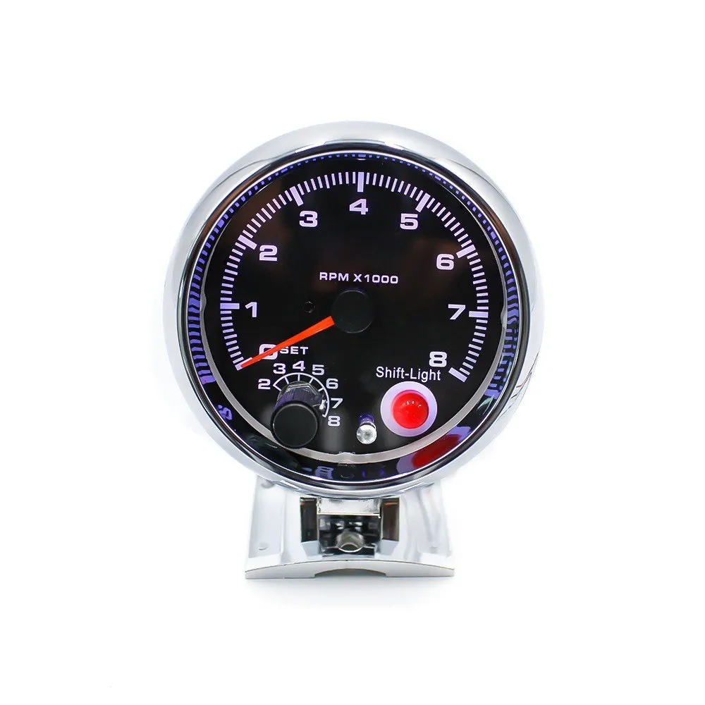 12V автомобиль 3 75 дюймов тахометр измеритель частоты вращения для 4 6 и 8