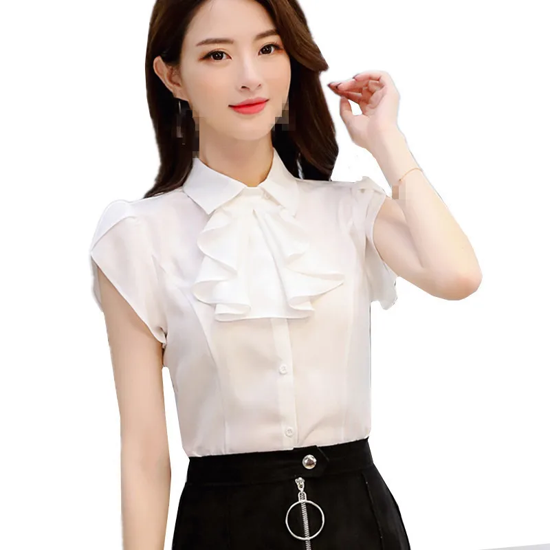 ZB2216 весна лето 2019 новая Корейская версия женская модная шифоновая рубашка для