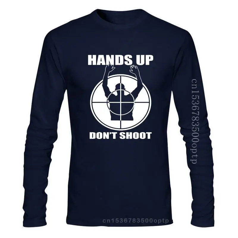 

Мужская футболка с надписью «Hands Up» («Не стреляй»)