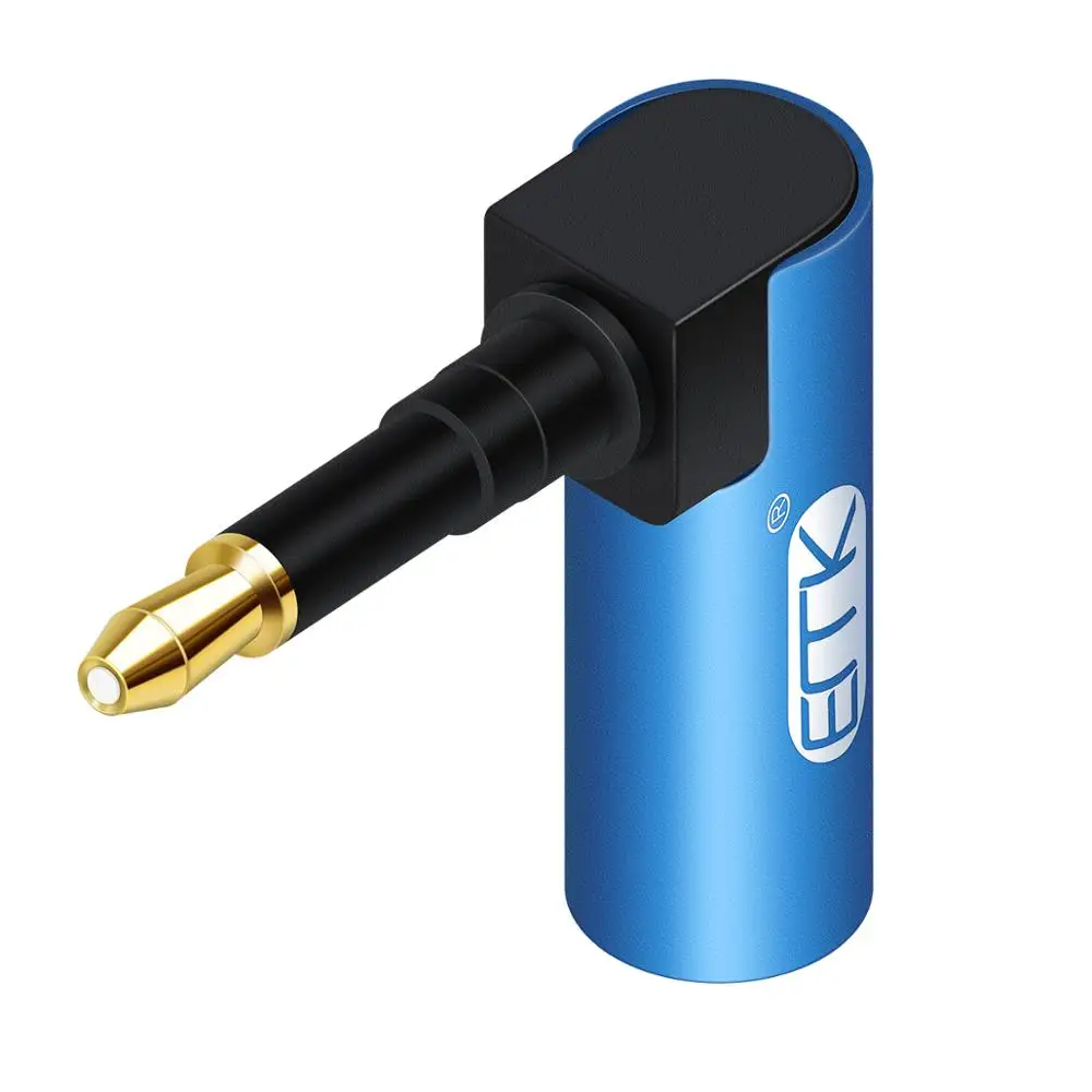 Фото Адаптер EMK Toslink для Mini Toslink, M/F, 3,5 мм, 90 градусов, прямоугольный, SPDIF, оптический аудиокабель, разъемы для Macbook, ТВ-приставки №3