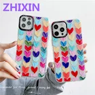 Чехол в стиле ретро с сердечками для Samsung Galaxy S21 S20Ultra, мягкий чехол из ТПУ для Samsung A72, A52, A42, A51, A71, A21S, A02S, M51, A50, A70