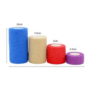 Бесплатная доставка, X50 рулонов, медицинская самоклеящаяся эластичная повязка, красочная спортивная повязка для домашних животных в экстренных случаях