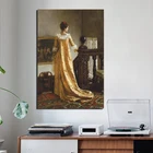 Эдмунд Блэр Лейтон, Золотая Картина на холсте, печать для гостиной, домашний декор, искусство, Современные строительные плакаты, картины