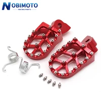 3 color motorcycle footrest footpegs cnc foot pegs pedals for yamaha 65 85 125 250 426 450f fx wr yz dirt pit bike motocross
