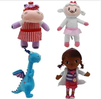 anime plush toy doctor doc mcstuffins dottie hippo sheep animal stuffed plush doll children kids baby gift hot sale 28 34cm