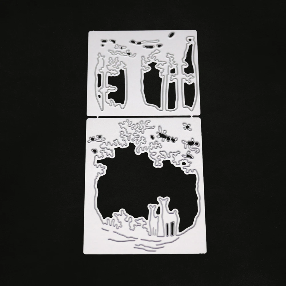 2019 Рождественский олень металлические режущие трафареты тарелка из горячей