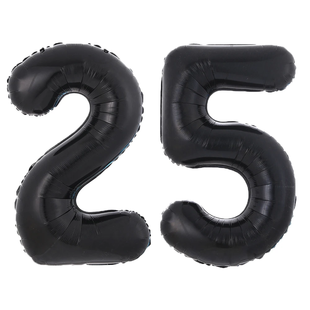 

40 pulgadas, globo negro, Banner 18 21 30 40 50 60,