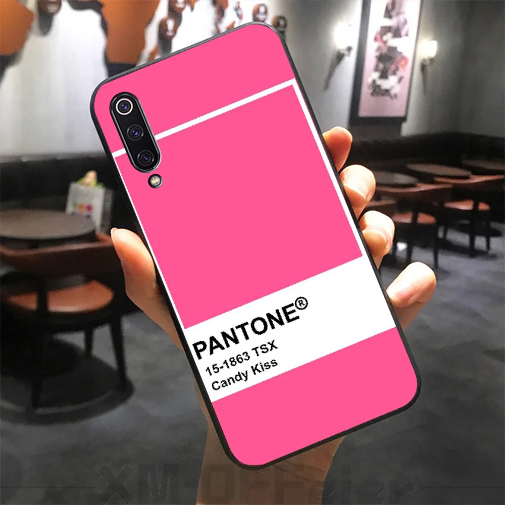 Мягкий силиконовый черный чехол Reayou Pantone карамельных цветов для телефона Xiaomi 8 9 se