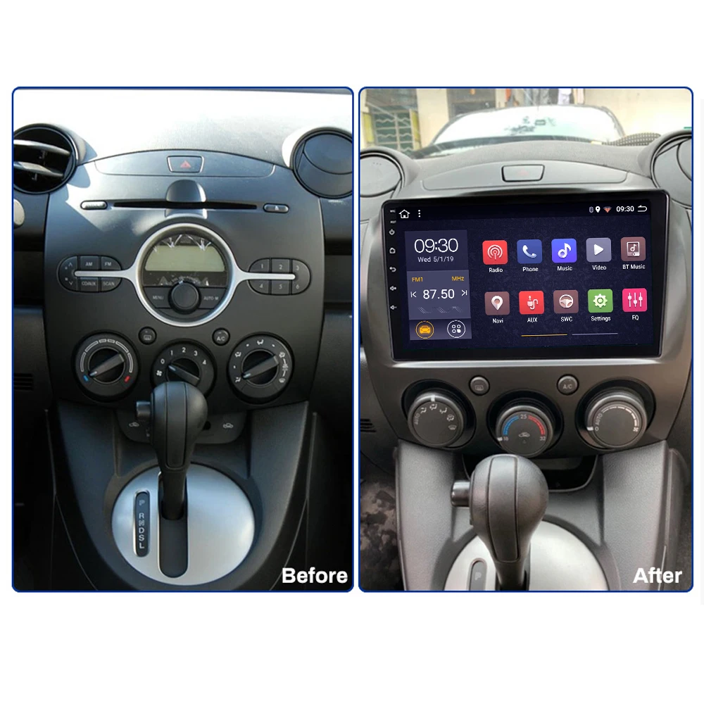 2GRAM автомобильное радио для mazda 2 2007-2014 Центральная мультимедийная система