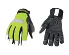 Высокая видимость 100% водонепроницаемая и ветрозащитная теплая долговечная Защитная перчатка (Зеленый x-large)