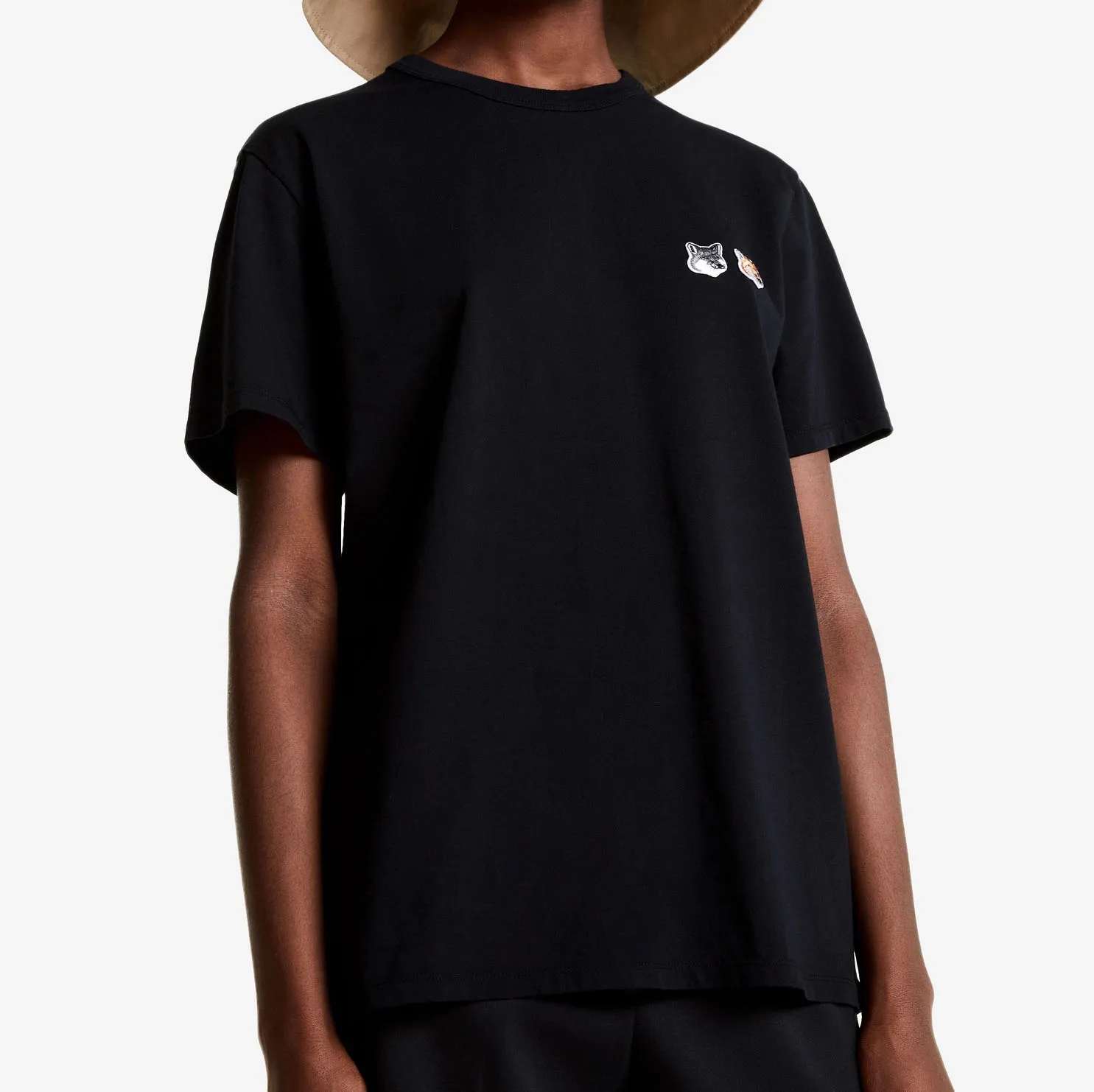 Новинка лета 100% стильные двухсторонние футболки из хлопка с принтом лисы для