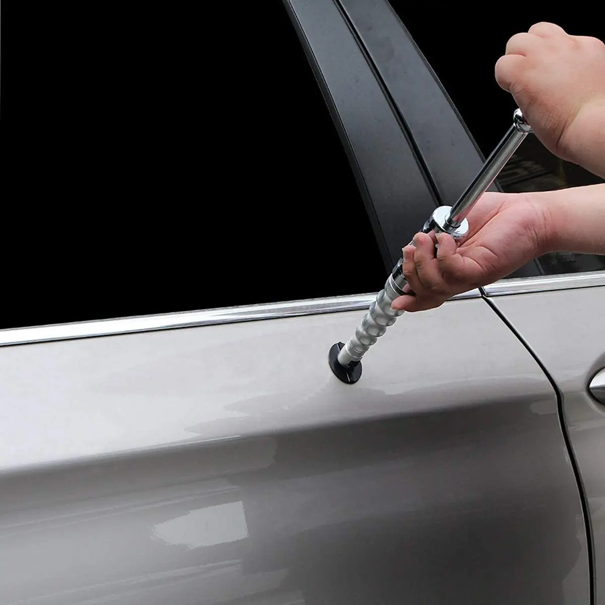 

Car Adjustable Car Paint-free Dent Repair Puller Kit Dent Remover T-bar Tool for Car Body Hail Damage Dent Removal