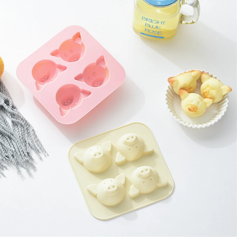 Лидер продаж силиконовая форма для торта в виде милой свиньи Мусса и