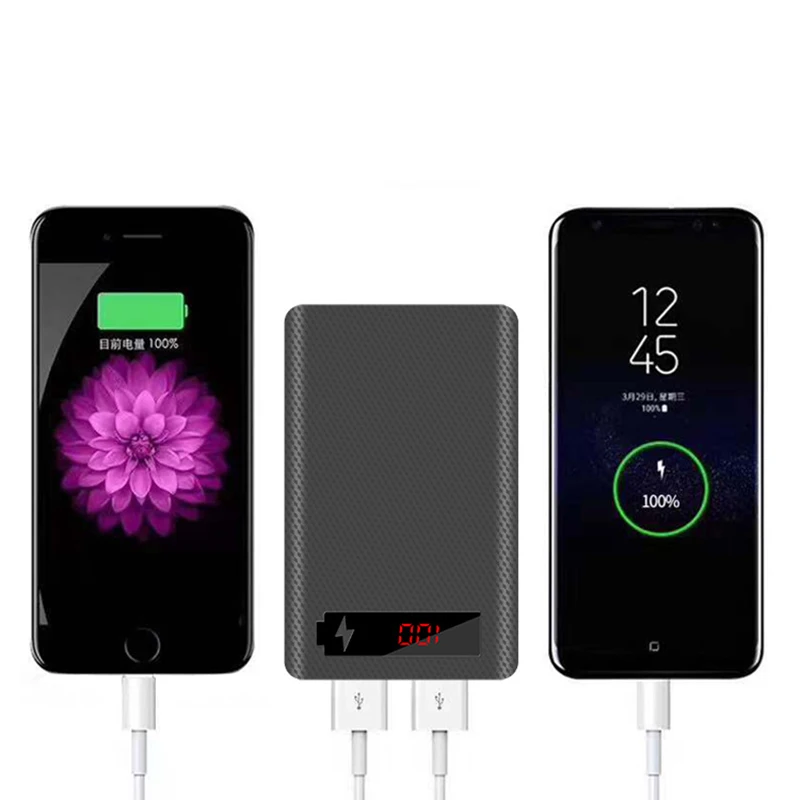 Новый чехол для аккумулятора 18650 коробка хранения 5 В двойной USB с цифровым