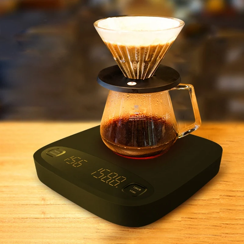 

Coffee Scale Digital Scale Pour Coffee Electronic Drip Kitchen Scale Coffee Scale with Timer for Espresso Coffee