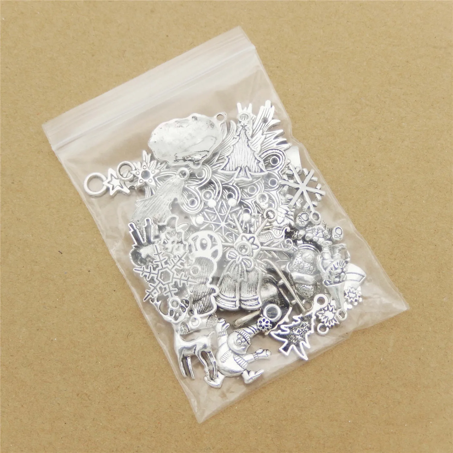 10 шт. смешанные рождественские украшения олень носки со снеговиком колокольчик