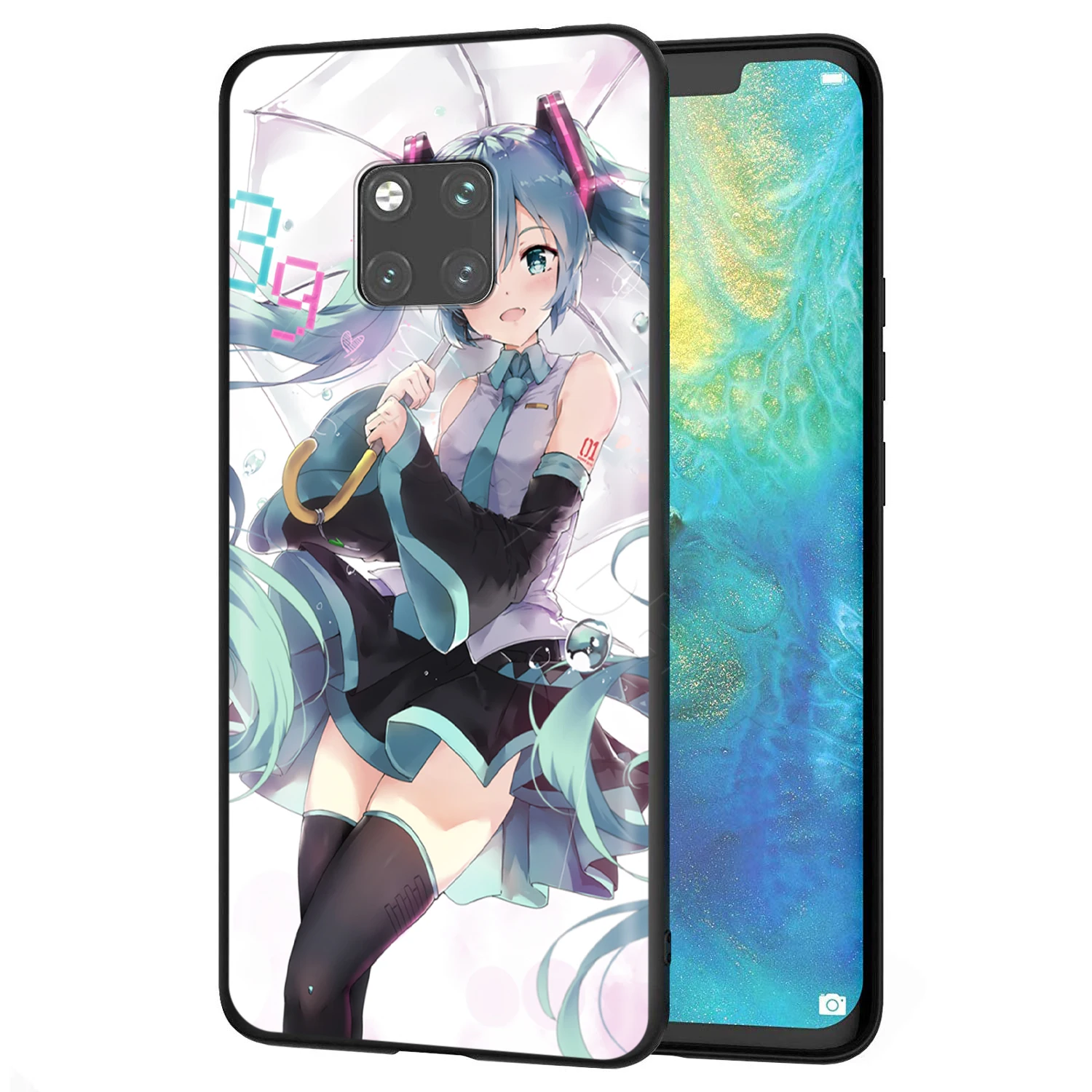 Webbedepp аниме девушка Хацунэ Мику чехол для Huawei P8 P9 P10 P20 P30 Lite Pro P Smart Z Mini