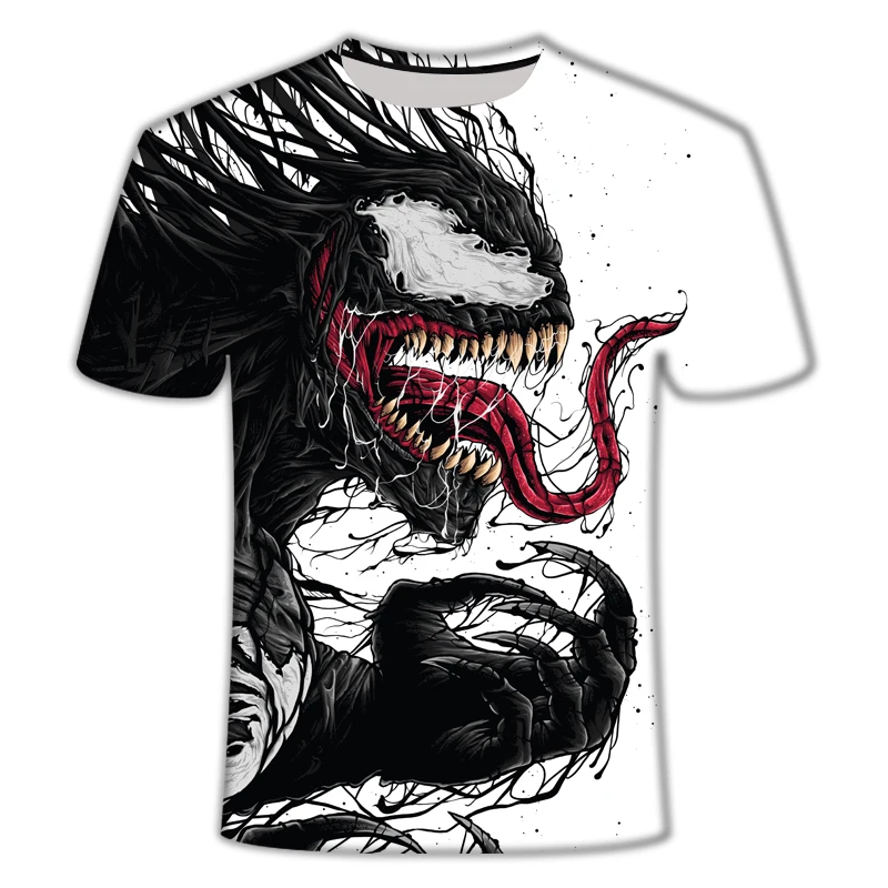 Мужская футболка с 3D принтом Venom Marvel Повседневная для фитнеса 2019|Мужские