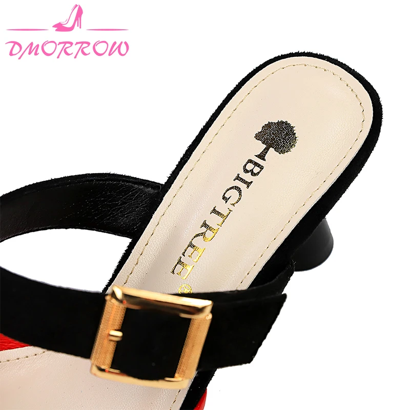 Women Mixed Coloers Mules Slipper Fashion Buckle Strap Female Outdoor | Обувь