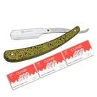 Складной нож Univinlions с прямой пластиковой ручкой, острое лезвие, бритвенная палочка для мужчин и женщин, нож для бритья бороды, лица и подмышек