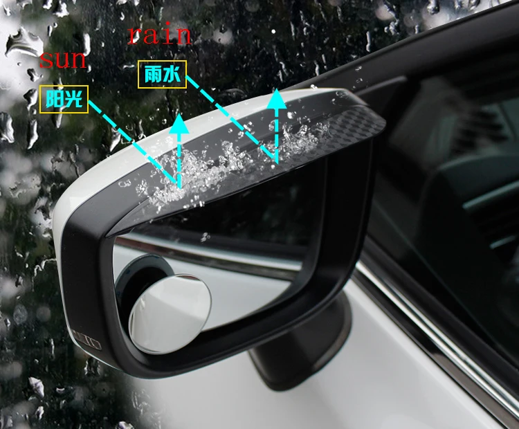 Водонепроницаемая накладка на зеркало заднего вида подходит для Mazda 3 Axela 2014 2017