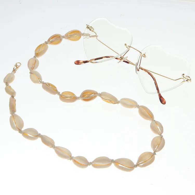 Цепочка Из натуральной ракушки для очков веревочные аксессуары оптовая продажа