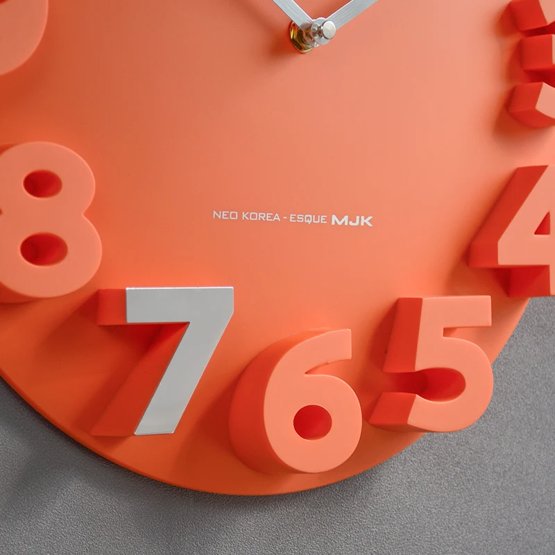 

3d Large Digital Wall Clock Modern Design Nordic Creative Art Plastic Round Wall Clock White Horloge Murale Watch Wall DE50WC