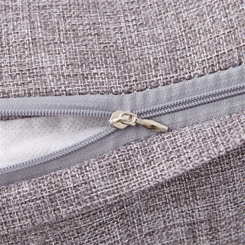 

40x40cm Solid Sofa Car Pillow Cushion Soft Linening Waist Pillow Anti-Slip Bedroom Sofa Cushion for Home Office Car Use