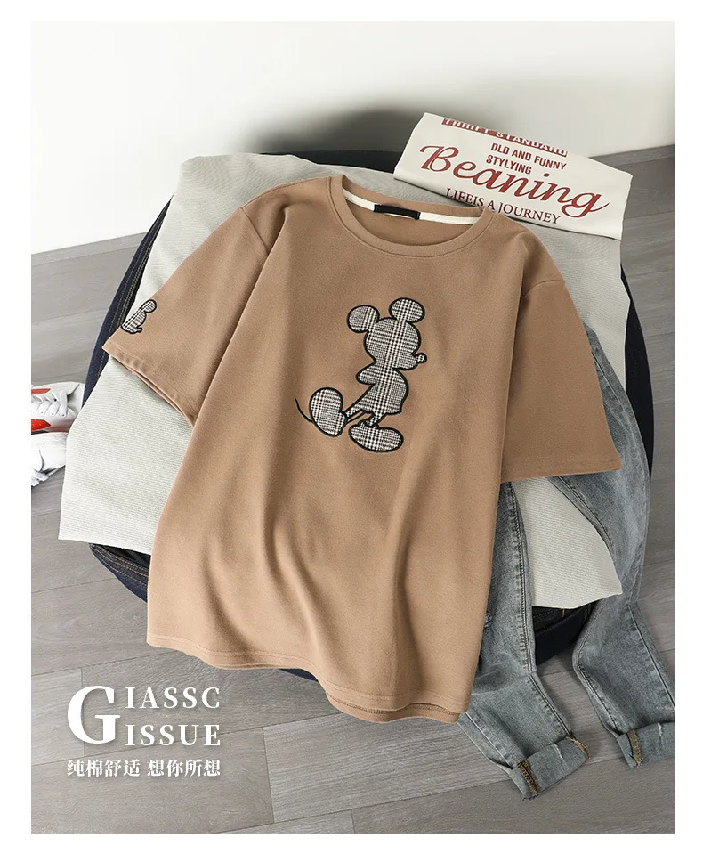

2021 New T Shirt Women Summer Women's T-Shirt Cartoon Top Casual Short Sleeve Loose Cartoon Shirts Soft Plus Size Tops