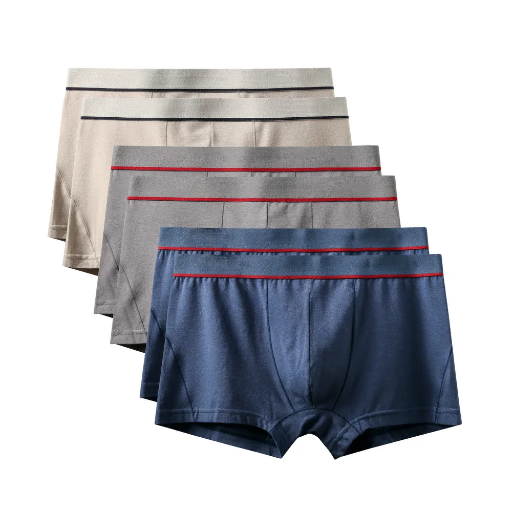 6Pcs A0582 Mix A32 6 шт./лот, новинка, высокое качество, Mr трусы, модные, сексуальные, брендовые, U выпуклые трусы, мужские, размера плюс, боксеры, шорты, большой размер, нижнее белье - Цвет: 6Pcs A0582 Mix A32