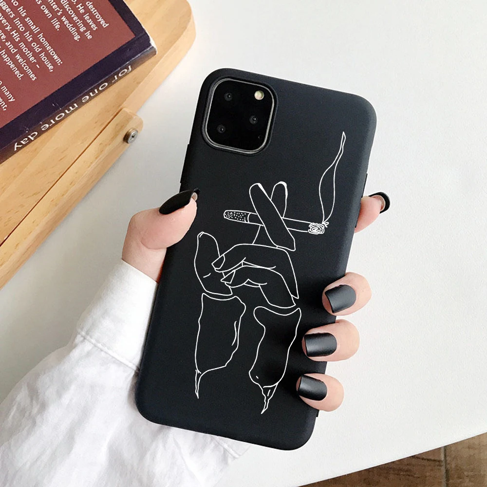 Силиконовый чехол для телефона iPhone X, XR, XS Max, 7, 8, 6, 6S Plus, 5SE, модная задняя крышка с абстрактным рисунком Давида, чехол для iPhone 11 Pro