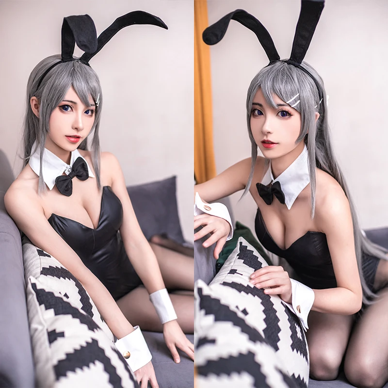 Женский костюм кролика ROLECOS Sakurajima Mai Bunny боди для косплея сексуальный комбинезон