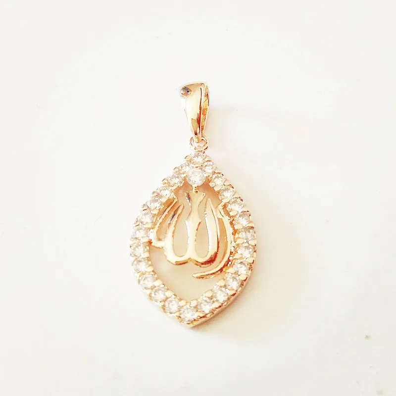 Традиционные мусульманские украшения для мужчин и женщин с фианитом ожерелье