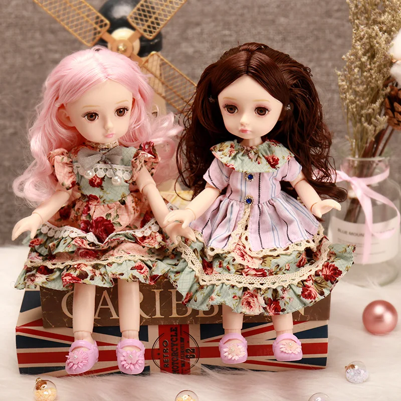 

BJD кукла 1/6 30 см шарнирное тело Kawaii/модные, милые, пластиковые куклы обувь одежда наряд для макияжа одеть ребенка куклы игрушки для девочек Diy ...