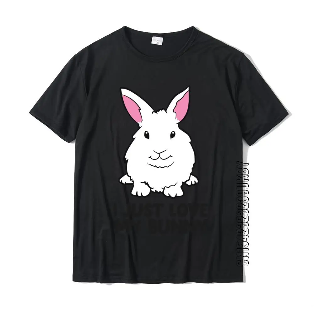 I Just Love My Bunny милый кролик владелец нормальные Топы И Футболки хлопковый Мужской