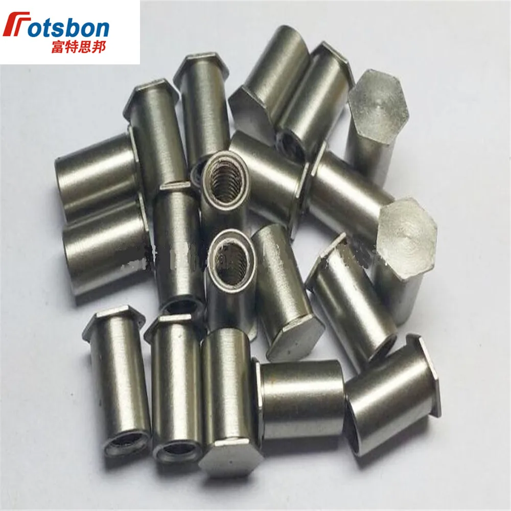 

BSOA-3.5M3-6 Blind Hole Threaded Standoffs Self Clinching Feigned Crimped Standoff Server Cabinet Sheet Metal Spacer PCB Rivets