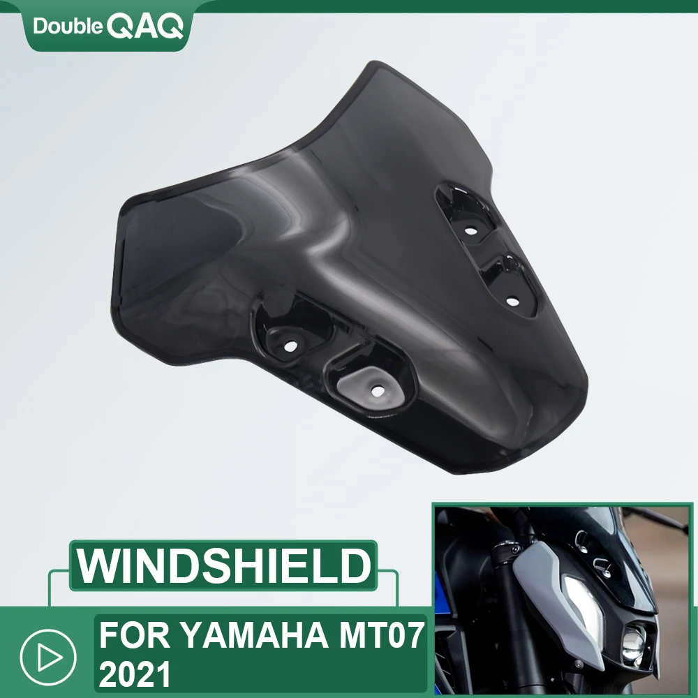 

New Motorcycle Accessories Windscreen Windshield Deflectors Wind Shield Screen Protector Parts For Yamaha MT07 2021