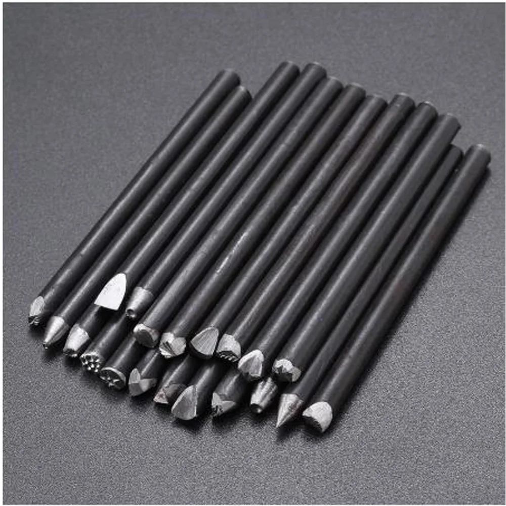 

Parts Punch Kit Set 20pcs Flower Stainless steel Assorted Curved Design