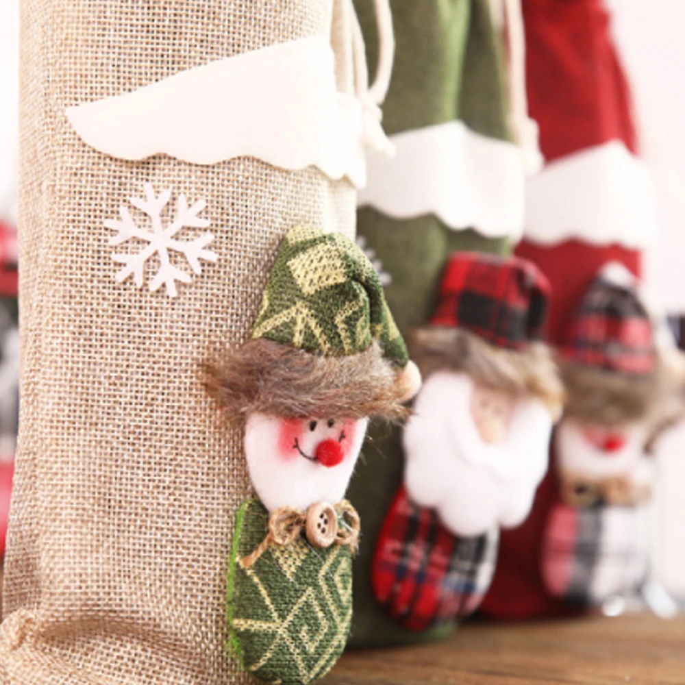 Кукла Winebottle крышка Ткань Рождественский Декор практичная бутылки вина Xmax