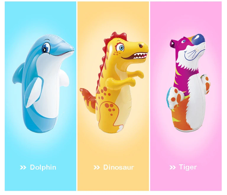 Ship randomly 3" 3D надувные игрушки Dinasour Bop сумка/пробивная сумка интерактивные игрушки для детей Мальчики Девочки большой стакан игрушка малыш - Цвет: Ship randomly
