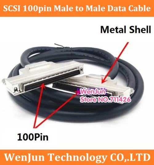 2M length SCSI 100pin Data Cable 100 pin male to 100pin male connector cable Acquisition card cable