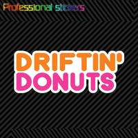 driftin donuts sticker die cut decal self adhesive vinyl jdm drifting stickers for motos cars laptops phone