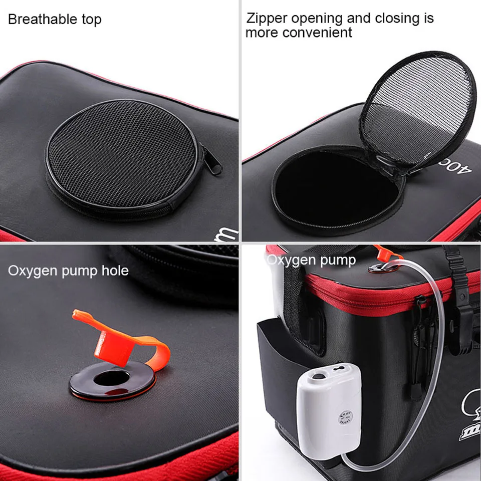 Портативное пластиковое ведро для рыбалки на открытом воздухе коробка живой рыбы водонепроницаемое