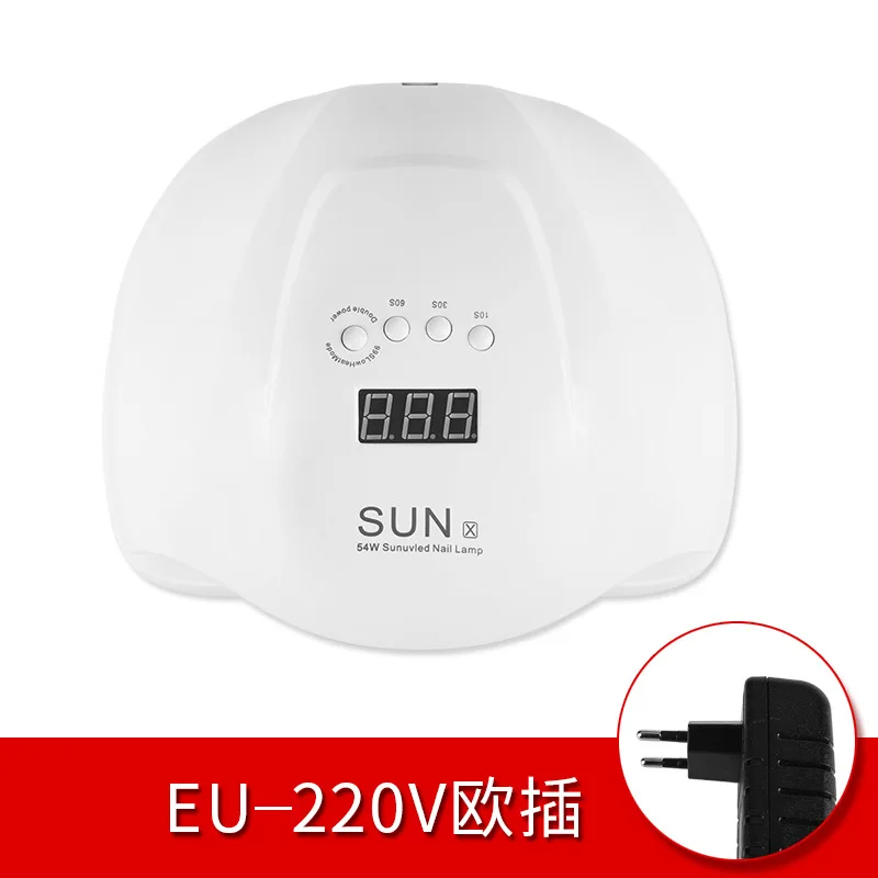 Светодиодный гель лампа для ногтей SUNX 54 Вт Сушилка для ногтей Светодиодная УФ-лампа для ногтей Гель-лак отверждаемая лампа 30 s/60 s таймер лампа для ЖК-дисплея для сушки ногтей