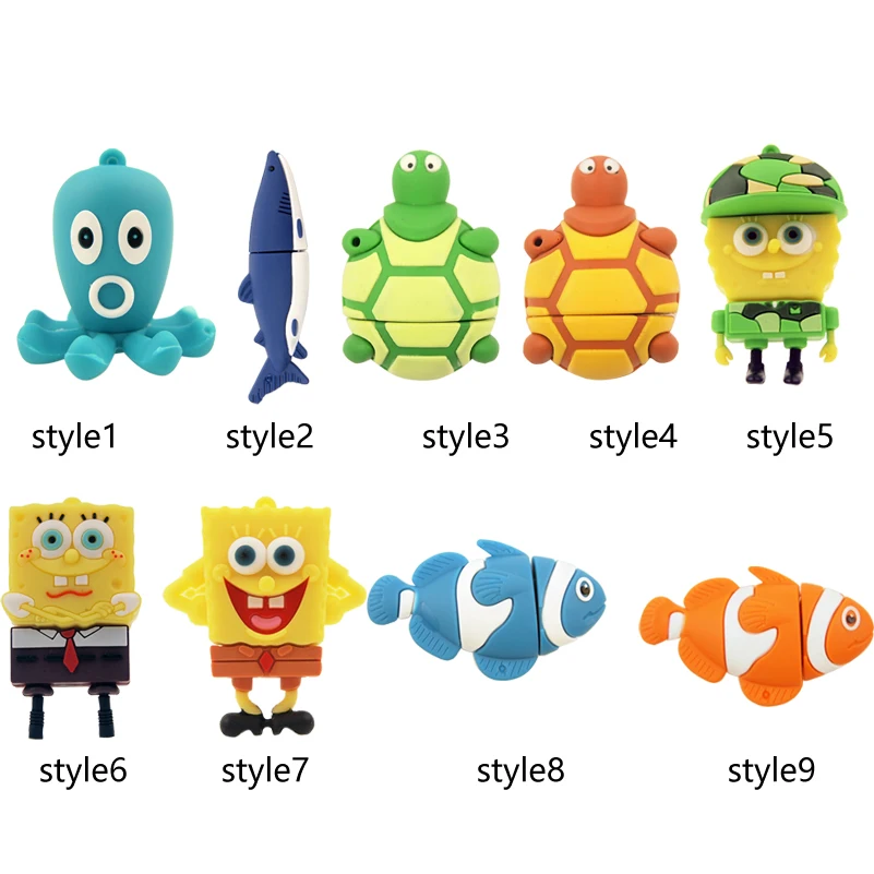 USB-флеш-накопитель SpongeBob 128 Мб 4 ГБ 8 16 32 64 | Компьютеры и офис