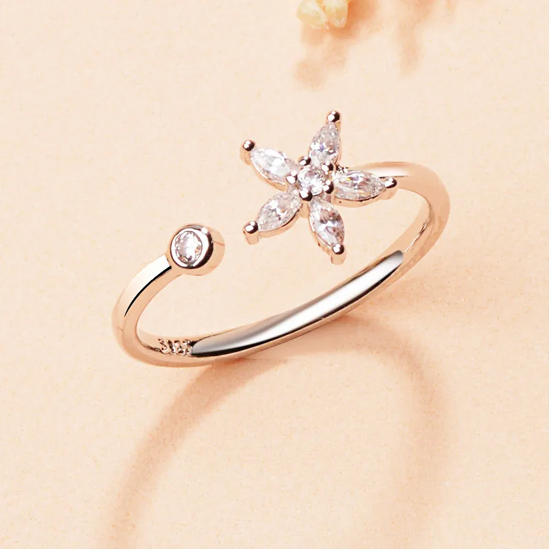 Кольцо женское простое с изменяемым размером очаровательное корейское открытое