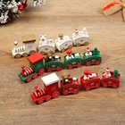 2021 рождественское деревянное украшение в виде поезда, украшения в виде Санта-Клауса, новогодний подарок, игрушка для детей, домашний декор, товары для вечерние