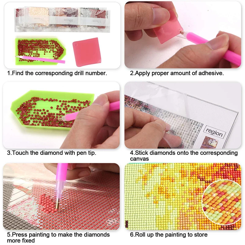 

TPXCKz 5d Full Drill Diamond Painting Kits for Adults Kids Beginners Housewarming Gifts Flowers Vase Pictures for Home Decor