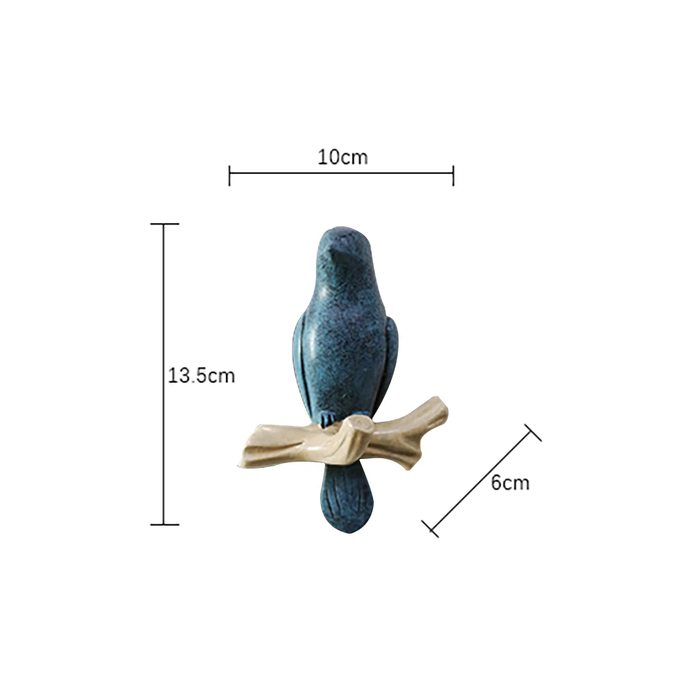 

Wall Decorations Home Accessories Living Room Hanger Resin Bird Hanger Key Kitchen Coat Clothes Towel Hooks Hat Handbag Holder