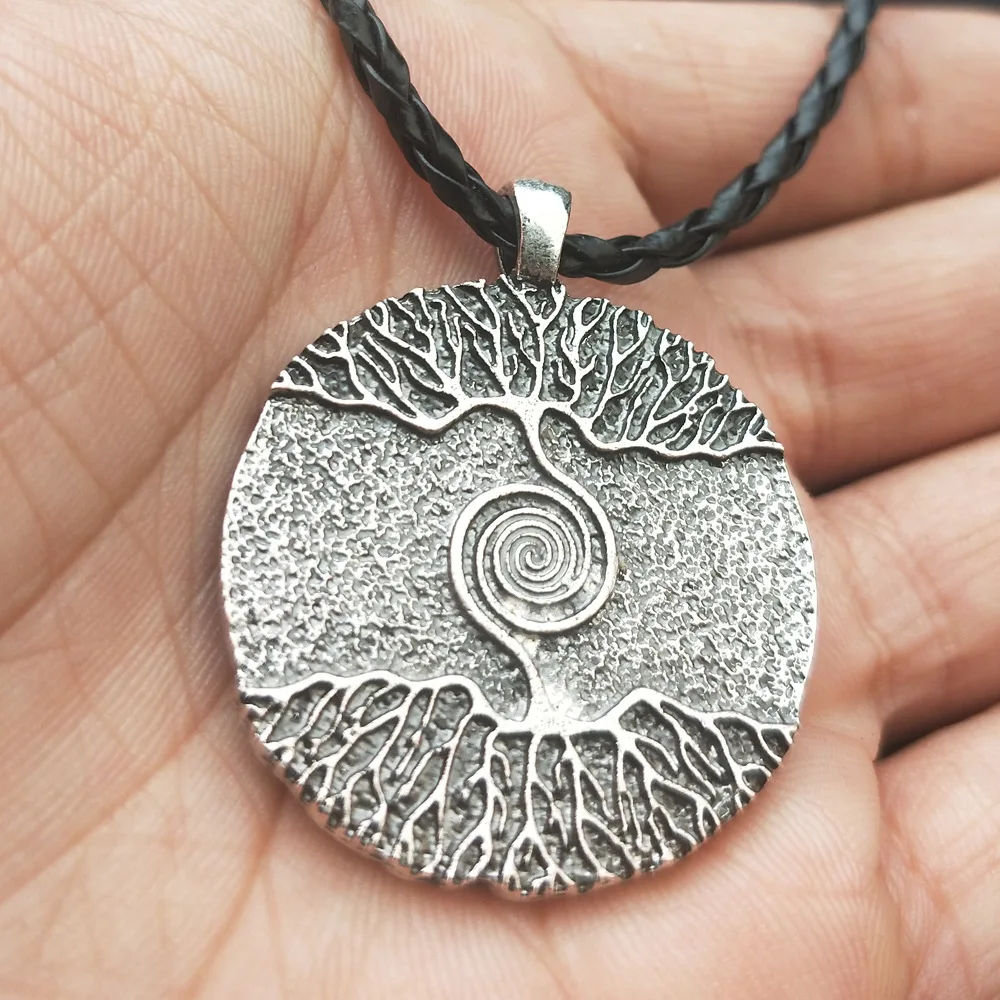 WICCA Дерево жизни Yggdrasil World Tree Шарм Северный талисман амулет викинга языческий кулон ожерелье Мужская Женская бижутерия